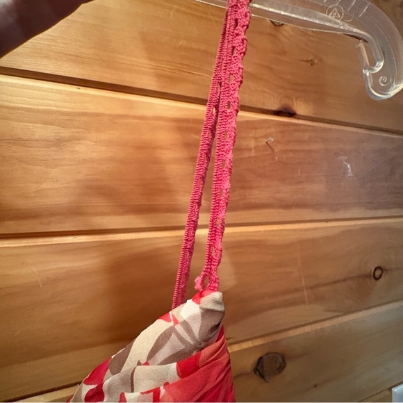 Sangria Pink and Cream Asymmetrical Sundress - Picture 6 of 11